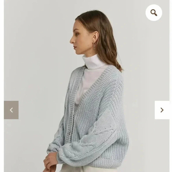 Gentle Herd Knit Buttoned Pink Cardigan - Picture 5 of 5